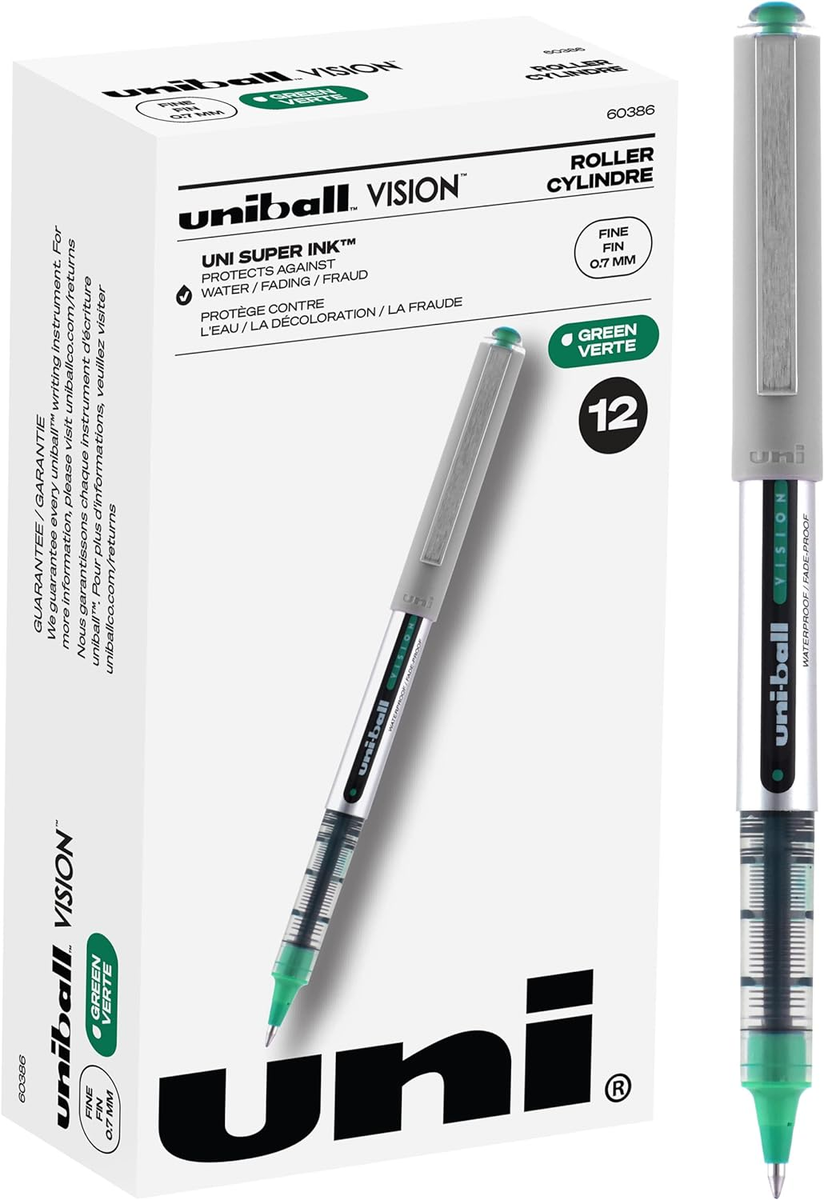 Mm Uni Ball Vision Exact Fine Uniball Vision Rollerball Pens