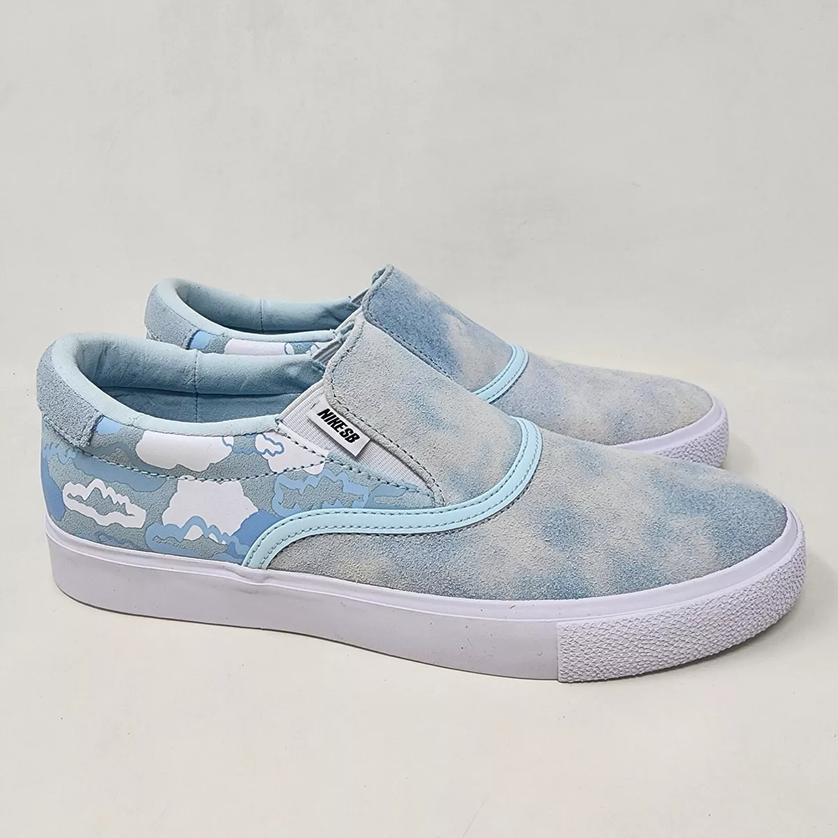 Nike sb slip on best sale blue