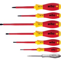 Wiha Schraubendreher-Set Softfinish Electric, 7-Teilig, Rot