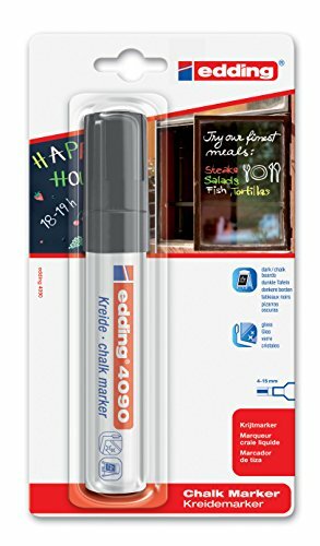 edding 4090 Marcatore a gesso liquido per vetro, lavagne, ardesia; (s7G)