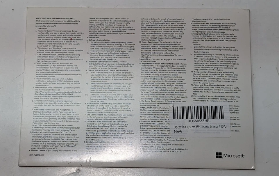 Microsoft Corporation Windows SVR STD English Sealed - Image 2 of 2