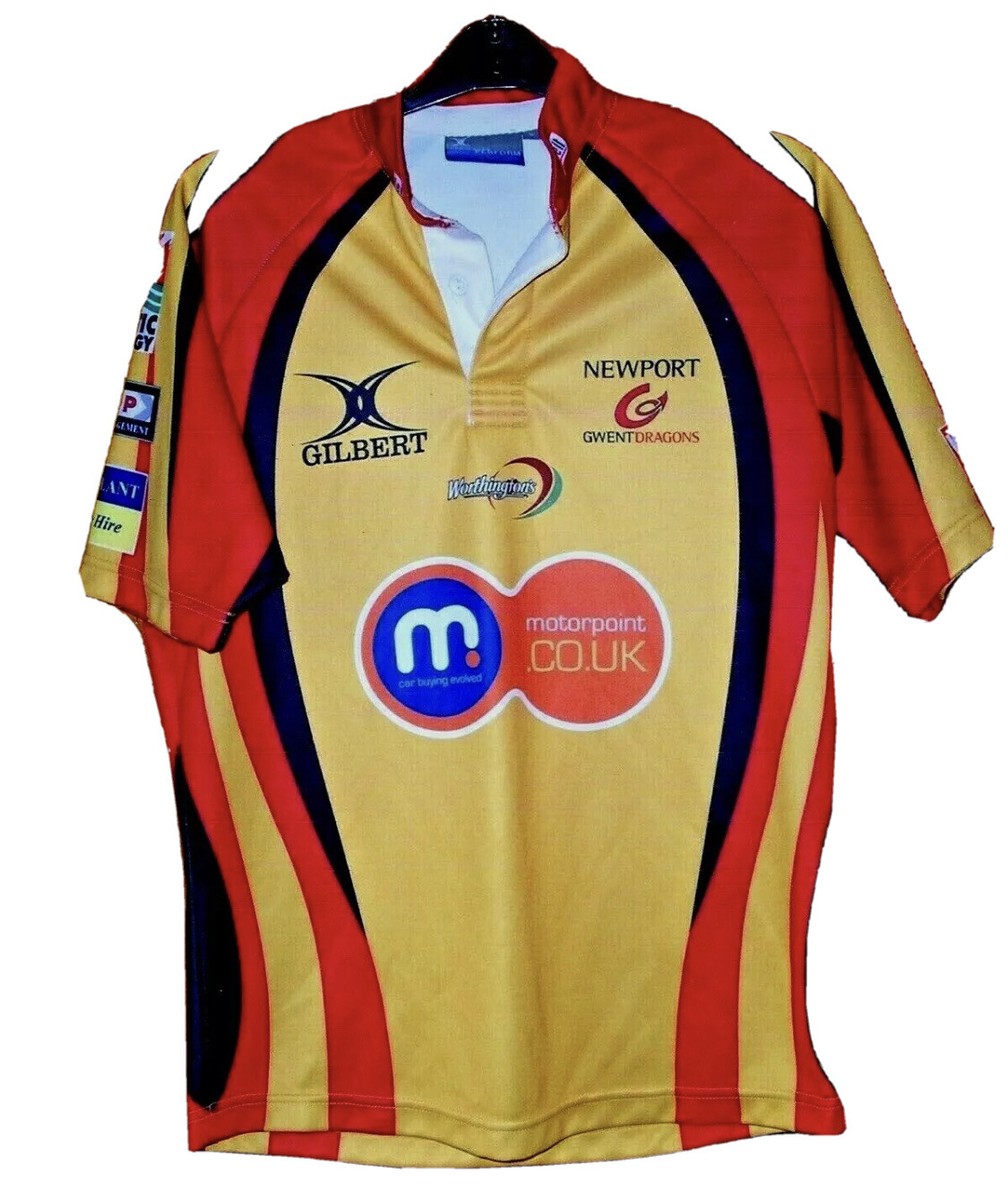 GILBERT Newport Gwent Dragons ラグビーシャツ M Newport Gwent Dragons Rugby Union Shirt Gilbert | eBay