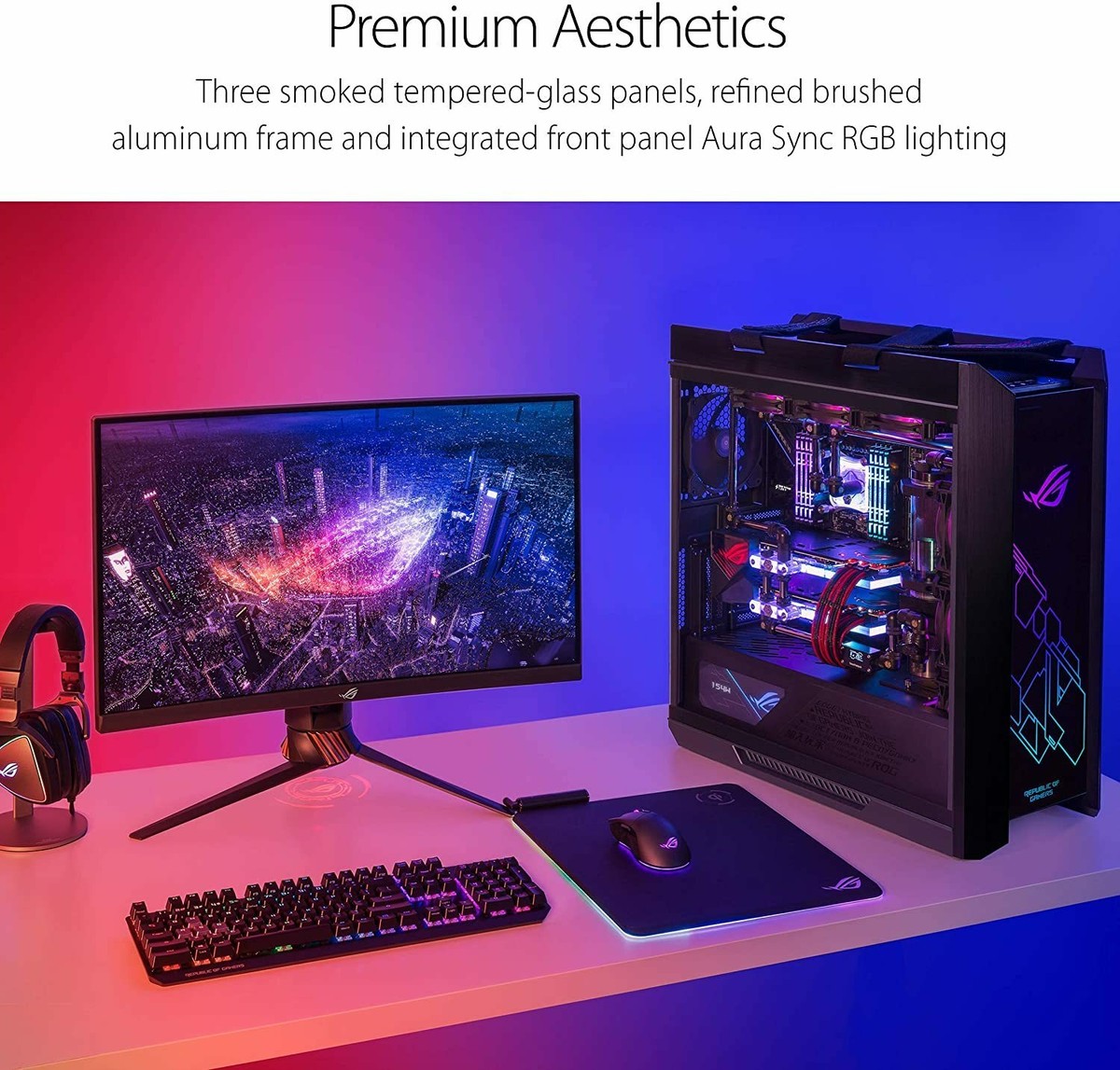 Asus ROG Strix Helios GX601 RGB Mid-Tower Computer Case for up to