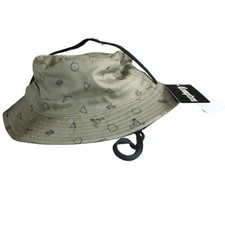 Southwestern Ditsy Print Green Youth Bucket Hat, appr 22" Round- NWT