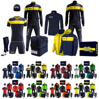 Zeus Apollo Herren Fußball Set Tasche Trainingsanzug Teamwear Box 12-teilig neu