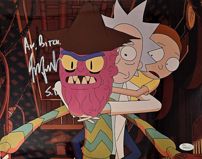 Scary Terry Signed Photo Rick and Morty Jess Harnell Autograph 11x14 JSA COA 91