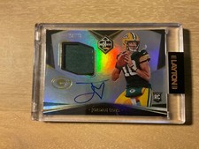 2020 Panini Limited Football Jordan Love Rookie Patch Auto 20/23 SP Green Bay