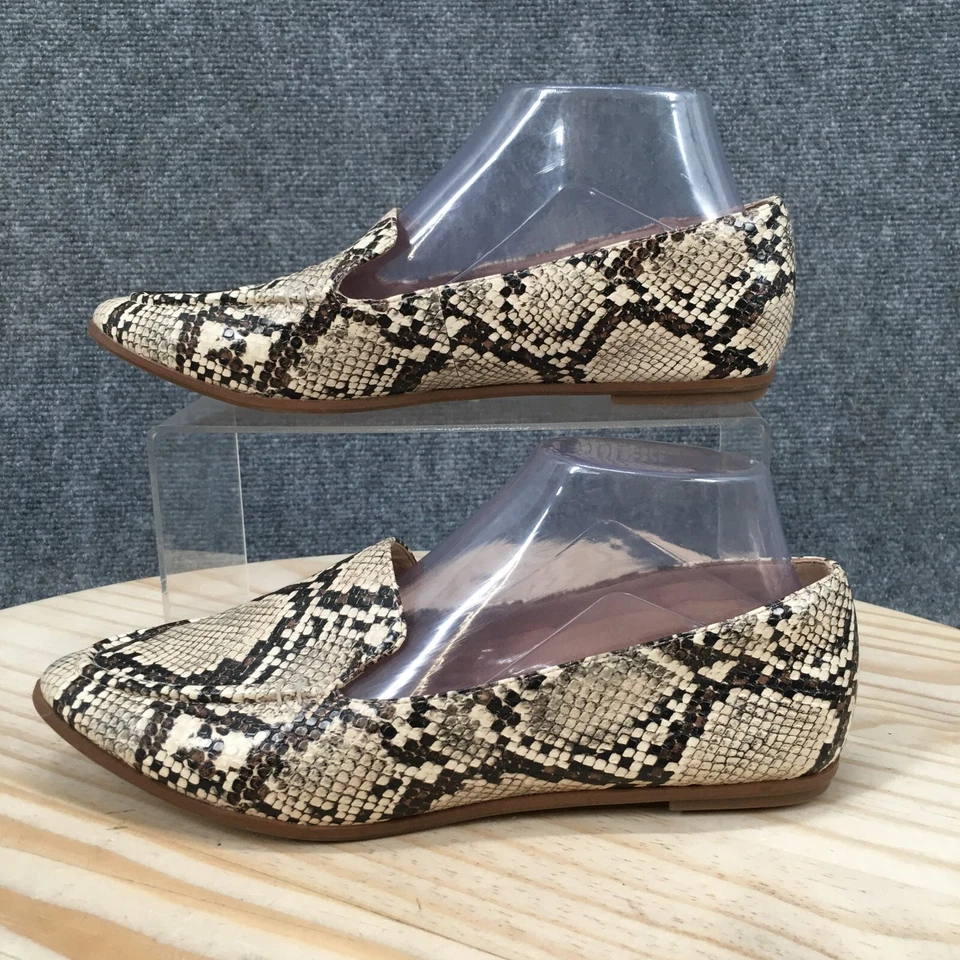 Aldo Shoes Womens 8.5 Slip On Loafers Multicolor Faux Leather Casual Snakeskin - Image 2 of 4