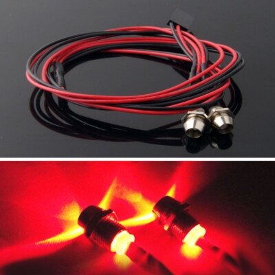 5mm Durchmesser LED Rotlicht Kit für RC Auto Modell Scheinwerfer Rücklicht 3-7V