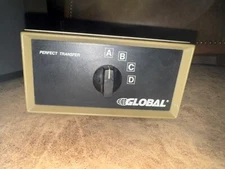 Vintage Global Perfect Transfer Data Switch ABCD 1 input with 4 outputs