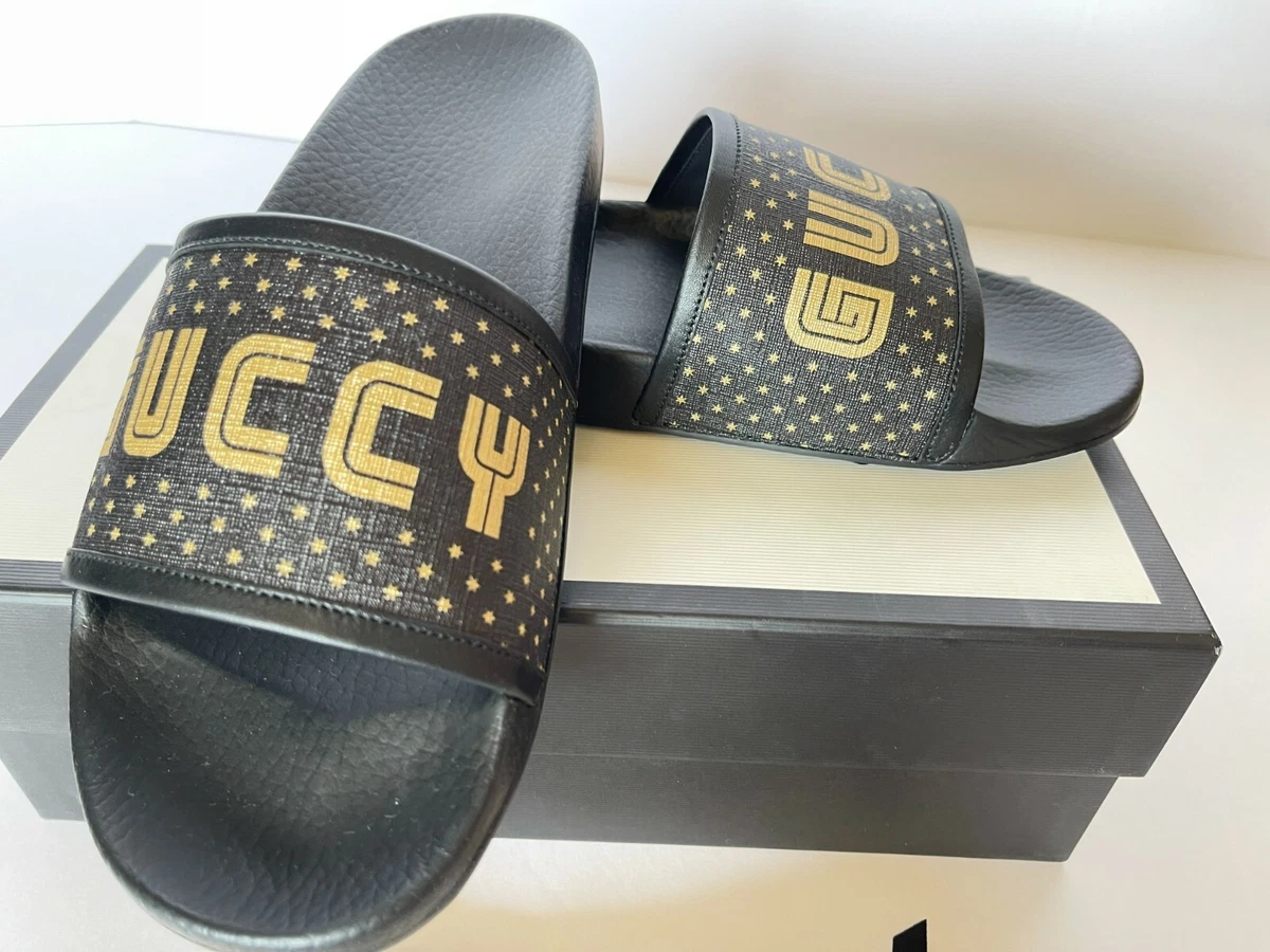 Pursuit rubber deals slide sandal gucci