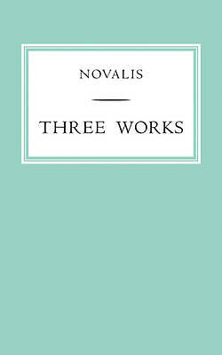 Three Works Novalis Paperback Cambridge University Press 9780521116220
