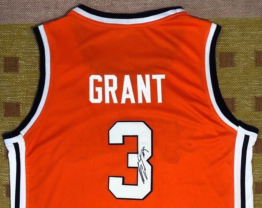Jerami Grant Signed Autograph Syracuse Orangemen NCAA Jersey NBA