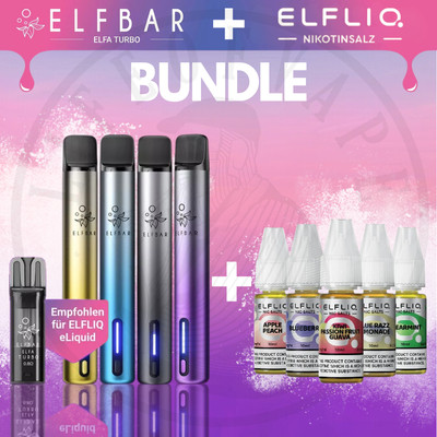 ELFA TURBO by ELFBAR + Elfliq Nic Salt I ''LEER'' Pod Kombipaket 10/20mg Nikotin