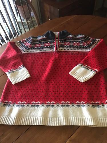 Silvy Italian Women's Vintage Ski Sweater -- Red/Gray/Charcoal - Picture 8 of 15