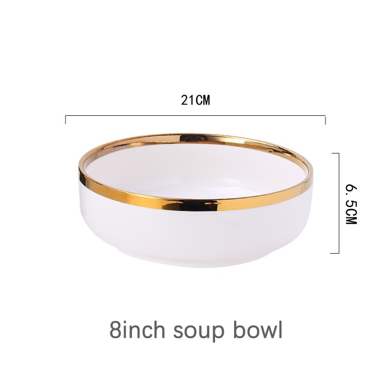 Food Dinner Set Dishes Salad Soup Bowl Ceramic Plates and Bowls Set eBay