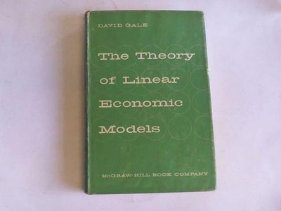 Gale, David: The Theory of linear economic models