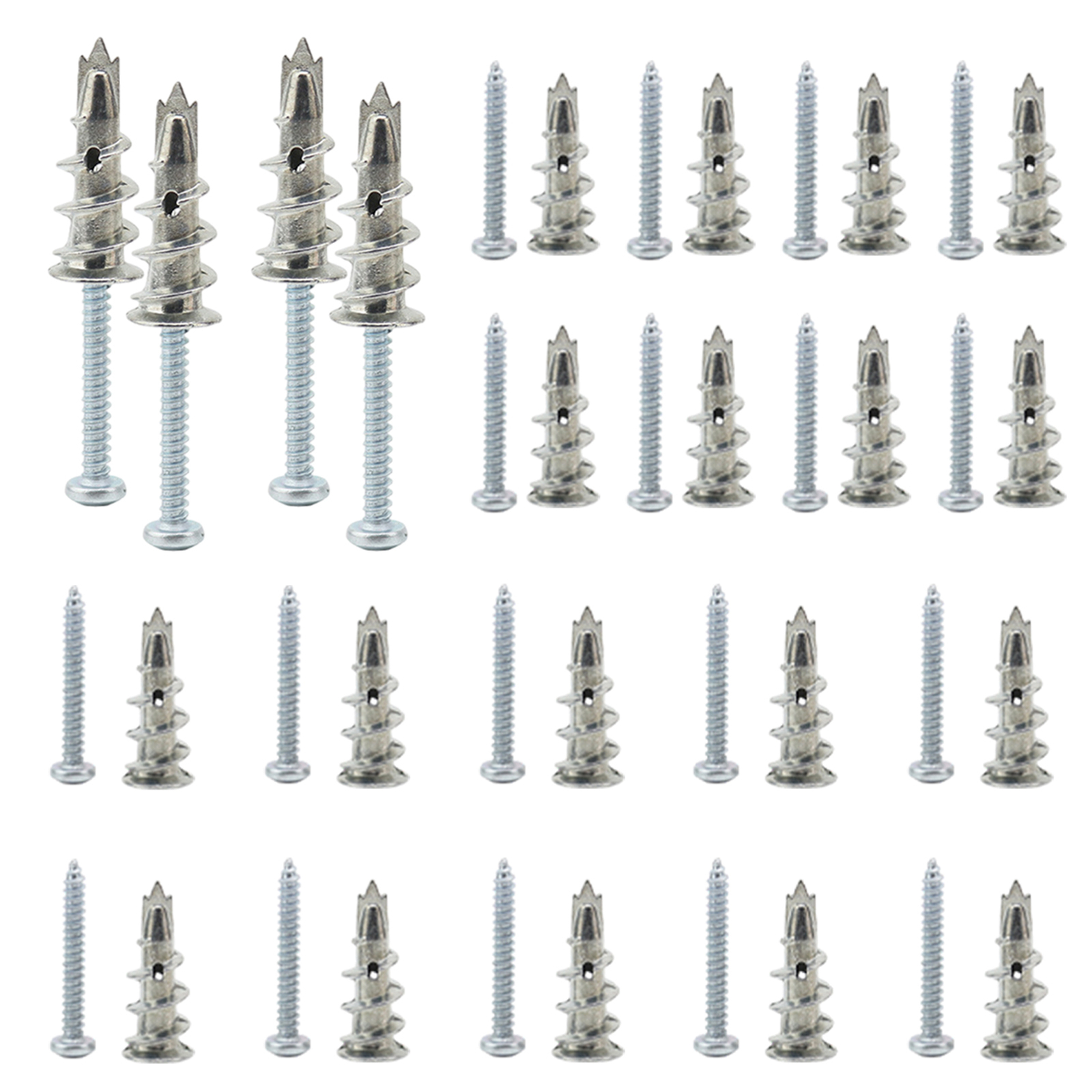 20packs Zinc Alloy Plasterboard Fixing 32mm Practical Self Drill With Screws eBay