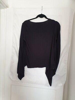 Cardigan Long M&S Per Una Illusion Taille 12 - Manches Longues Mousseline - Occasion Très Bon état