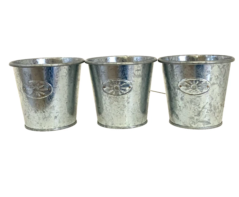 Maceta Ikea Lote de 3 Jarrones Sol 4.5 pulgadas x 5 en cada uno Decorativo Funcional Foto 4 de 4