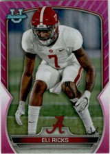 2022 Bowman University Chrome Pink #28 Eli Ricks Alabama Crimson Tide