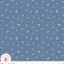 Riley Blake FLOWER SHOW COASTAL 1666470A Blue Floral LIBERTY Quilt Fabric