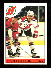 1985-86 Topps #139 Rich Preston New Jersey Devils NHL Hockey Card NM/MT