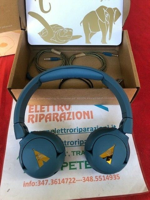 POGS Cuffie per bambini The Gecko, Bluetooth, pieghevoli On-Ear Wireless, musica