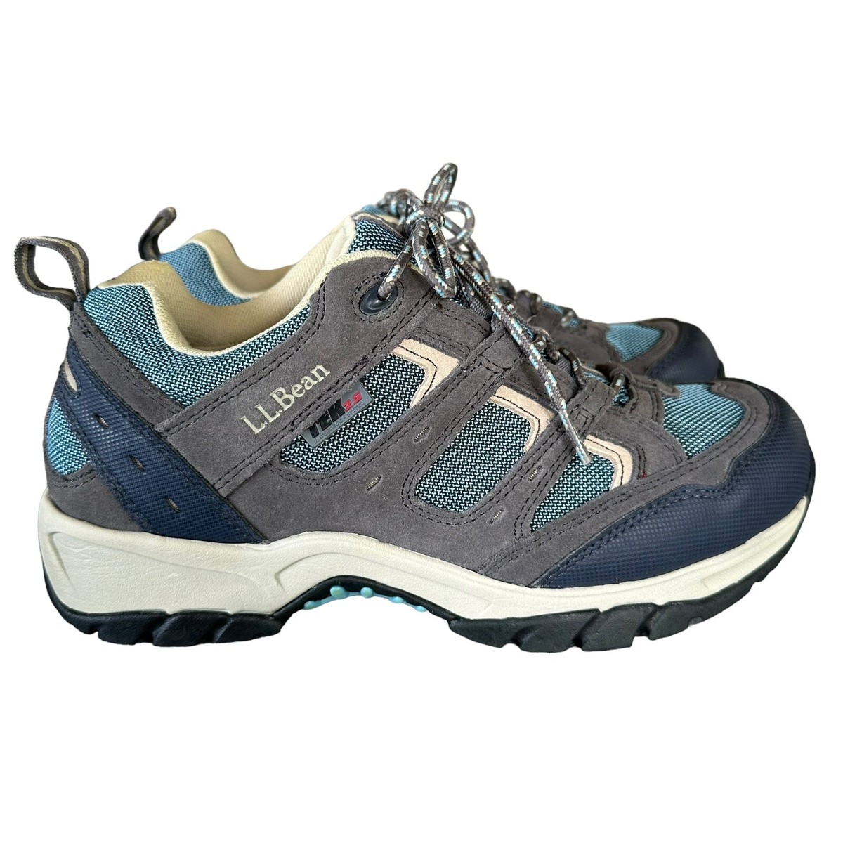 L.L.Bean Men\'s 8 M TEK 2.5 Brown Suede Waterproof Hiking Shoes Low Trail Outdoor LL Bean TEK 2.5 Hiking Trail Shoes Men main image 3