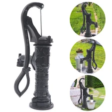 Garden Hand Water Pump with Stand Cast Iron Farm Irrigation Ornament BSA-75 USA