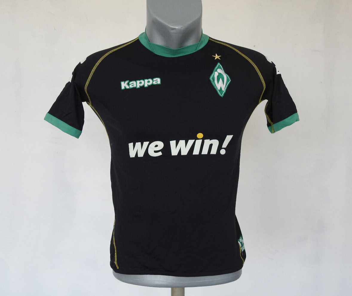 Werder Bremen 2006 Away Jersey Kappa Black #8 Shirt Size Boys L