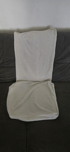 Enova Home Luxury Chair Covers Square Cream Color 