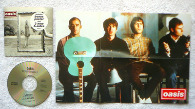 OASIS Wonderwall CD W/ POSTER From Australia 3 SONGS 1995 | eBay