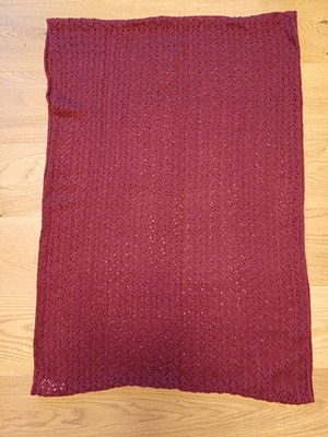 Damen Loopschal Strickschal Schlauchschal einfarbig bordeaux Polyacryl