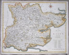 Antique Map ESSEX Large Original John Cary, Camden, Stockdale, 1806
