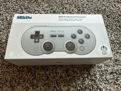 8BitDo SN30 Pro Bluetooth Gamepad Gray Edition - CIB - Perfect Condition