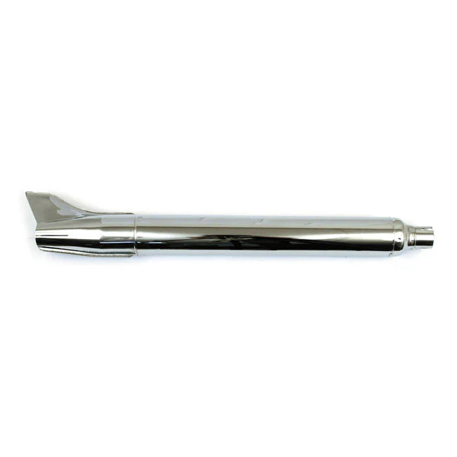 Motorcycle Storehouse OEM Style Rocket Fishtail Muffler 33" Long Chrome