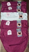 Bali 5-Pair Womens Hi-Cut Underwear Panties Cotton Modal Blend XL