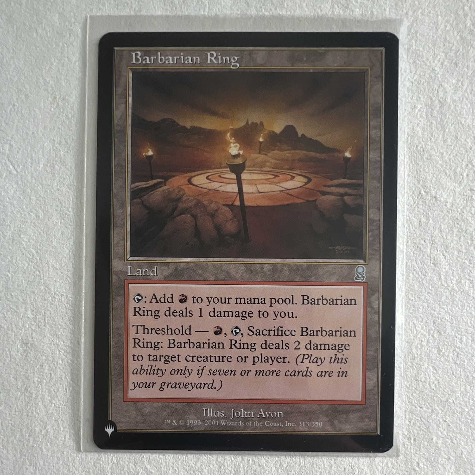 Barbarian Ring Odyssey 313/350 Regular Land Magic: The Gathering