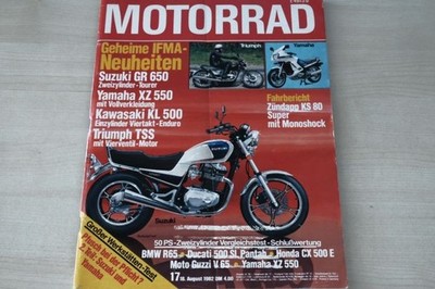 2) Motorrad 17/1982 - Ducati 500 SL Pantah mit 50 - Honda CX 500 E mit 50PS bes