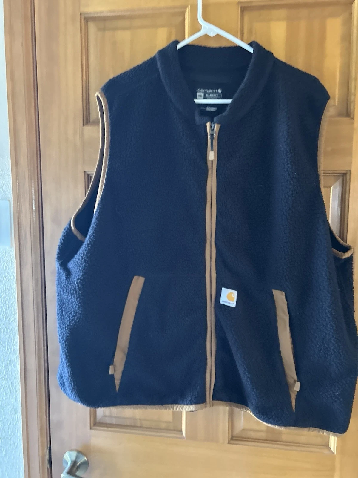 Carhartt Vest Mens 2XL Sherpa Fleece Relaxed Fit Zip Front