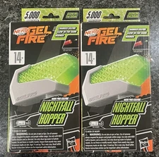 Nerf Pro Gel Fire Nightfall Hopper w/ 5000 Glow in the Dark Rounds- 2