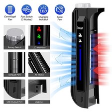 Game Console External Cooler Cooling Fan for PS5 External USB Cooler Plug & Play