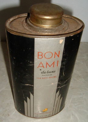 Vintage BON AMI DELUX for Bathrooms  Half Full  Slogan Hasn`t Scratched Yet!