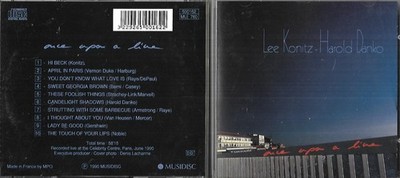 CD 10 TITEL LEE KONITZ & HAROLD DANKO ONCE UPON A TIME 1990 FRANKREICH