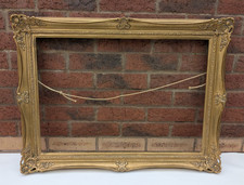 Vintage Gold Ornate Picture Frame Large Approx. Size 47 x 65 cm