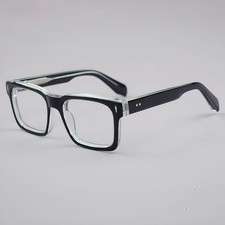 Square Acetate Eyeglasses Frames Thick Retro Fashion Men Women Full Rim Glasses
