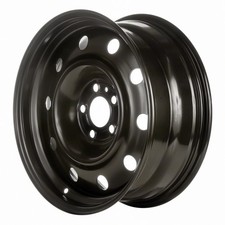 17x7 10 Hole Refurbished Steel Wheel Painted Black 560-02240
