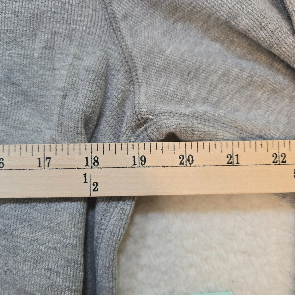 American Eagle Shirt Mens Medium Gray Henley Thermal Waffle Knit Long Sleeve - Image 4 of 4