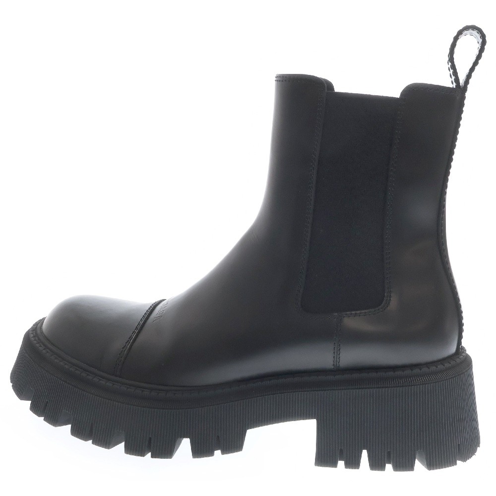 Balenciaga Tractor 20mm Black High Cut Leather Chelsea Boots Balenciaga Tractor 20mm Black High Cut Leather Chelsea Boots
